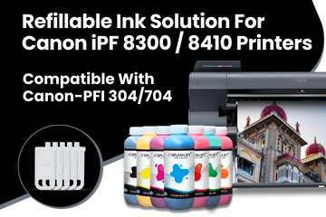 Refillable Ink Solution For Canon iPF 8300, 8410 Printer