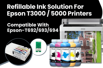 Refillable Ink Solution For Epson SC-T3000, T5000, T7000 Printer