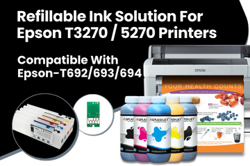 Refillable Ink Solution For Epson SC-T3270, T5270, T7270 Printers