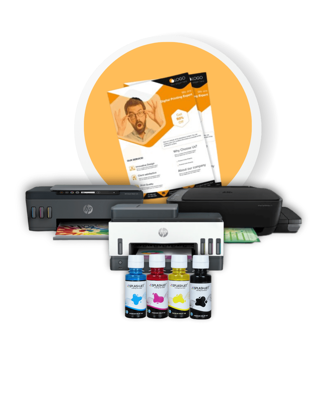 Refillable Ink for HP Ink Tank Printers