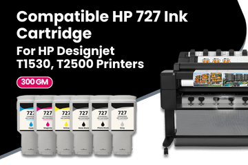 Compatible HP 727 Ink Cartridge For HP Designjet T1530, T2500, T2530 Printers Series