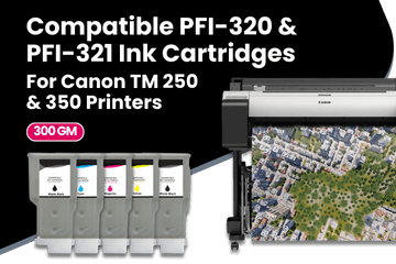 Compatible PFI-320 & PFI-321 Ink Cartridges For Canon TM 250 & 350 Printers Series