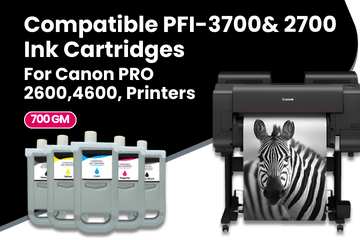 Compatible PFI-3700& 2700 Ink Cartridges For Canon PRO 2600, 4600, 6600 Printers Series