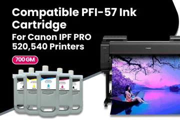 Compatible PFI-57 Ink Cartridge For Canon IPF PRO 520, 540, 560 Printers Series