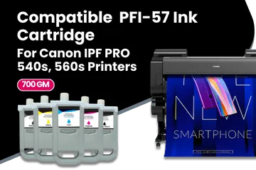 Compatible PFI-57 Ink Cartridge For Canon IPF PRO 540s, 560s, Printer Series