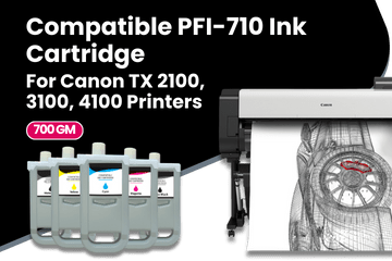 Compatible PFI-710 Ink Cartridge For Canon TX 2100, 3100, 4100 Printers Series