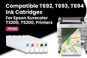 Compatible T692, T693, T694 Ink Catridges For Epson SC T3200, T5200, T7200, Printers Series