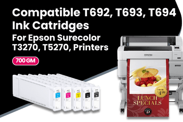 Compatible T692, T693, T694 Ink Catridges For Epson SC T3270, T5270, T7270 Printers Series