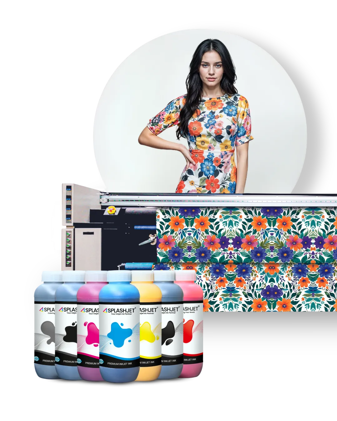 Digital Textile Pigment Ink – Textile Roll Application
