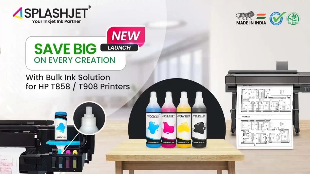 Ink for New HP T858 Printer