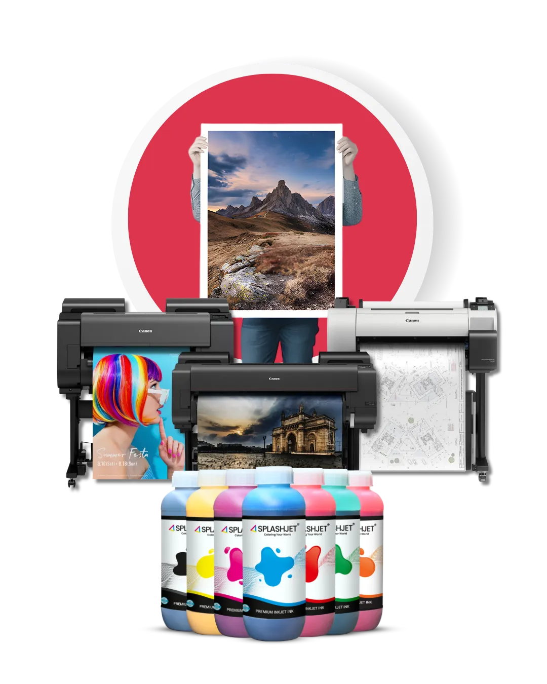 Refillable Ink For Canon LFP