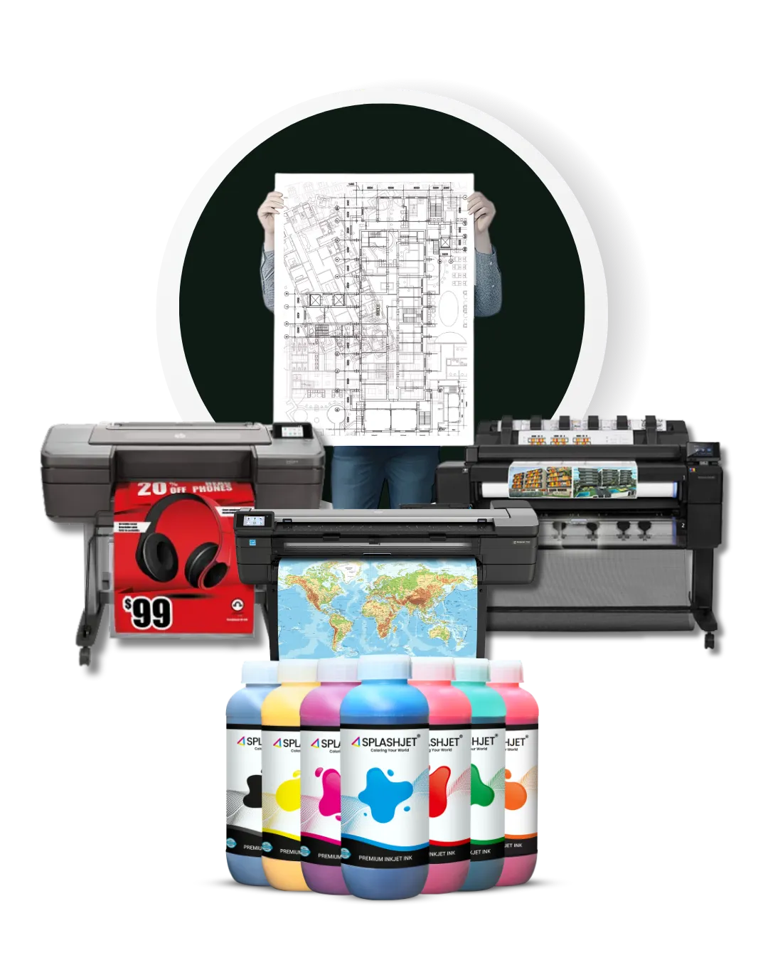 Refillable Ink For HP LFP