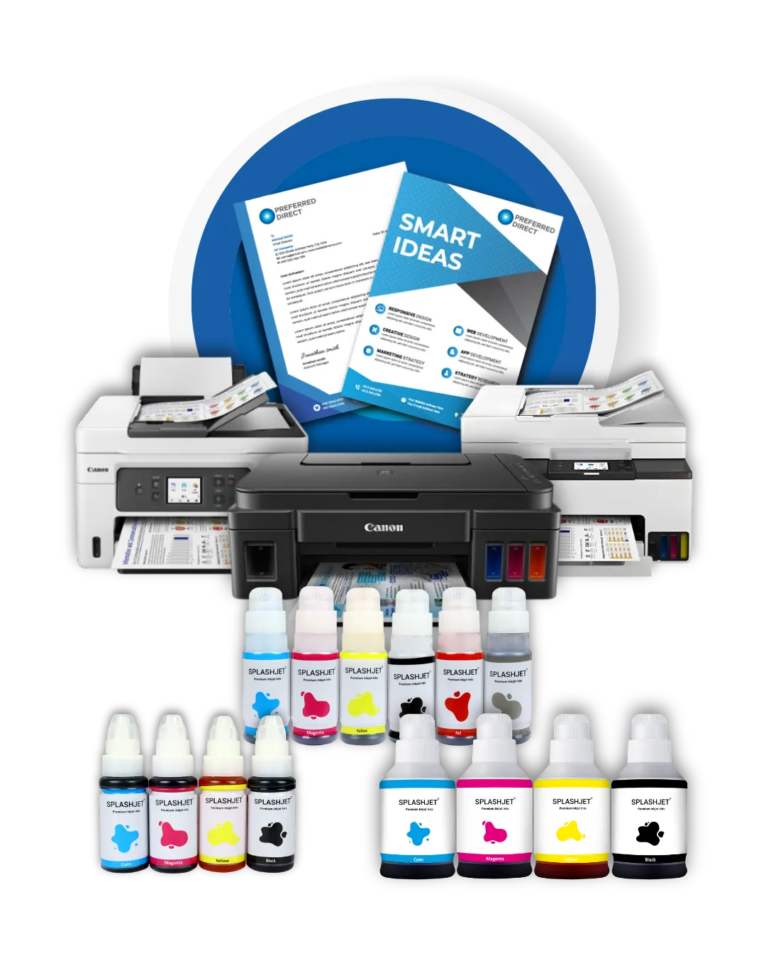Refillable Ink for Canon Ink Tank Printers