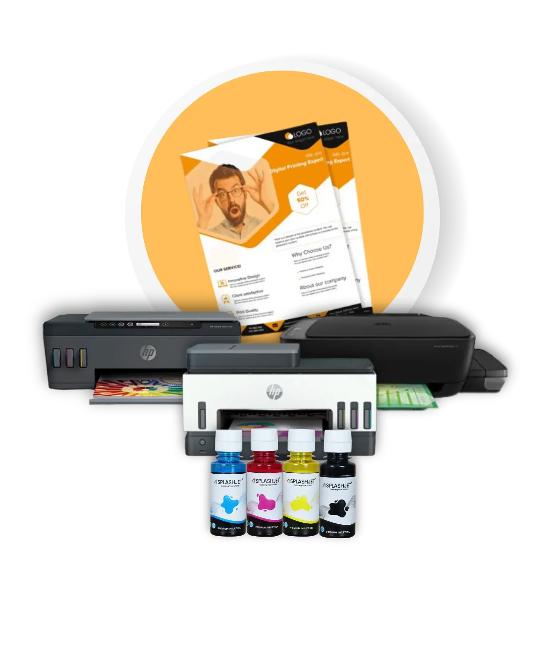 Refillable Ink for HP Ink Tank Printers