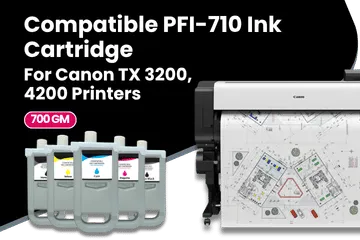 Compatible PFI-710 Ink Cartridge For Canon TX 3200, 4200 Printers Series