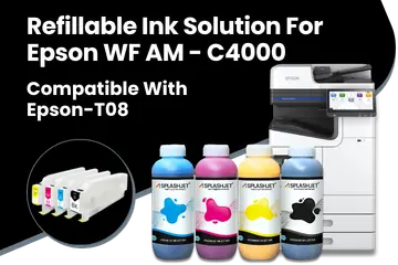 Refillable Ink Solution For Epson WF AM - C4000 Printer