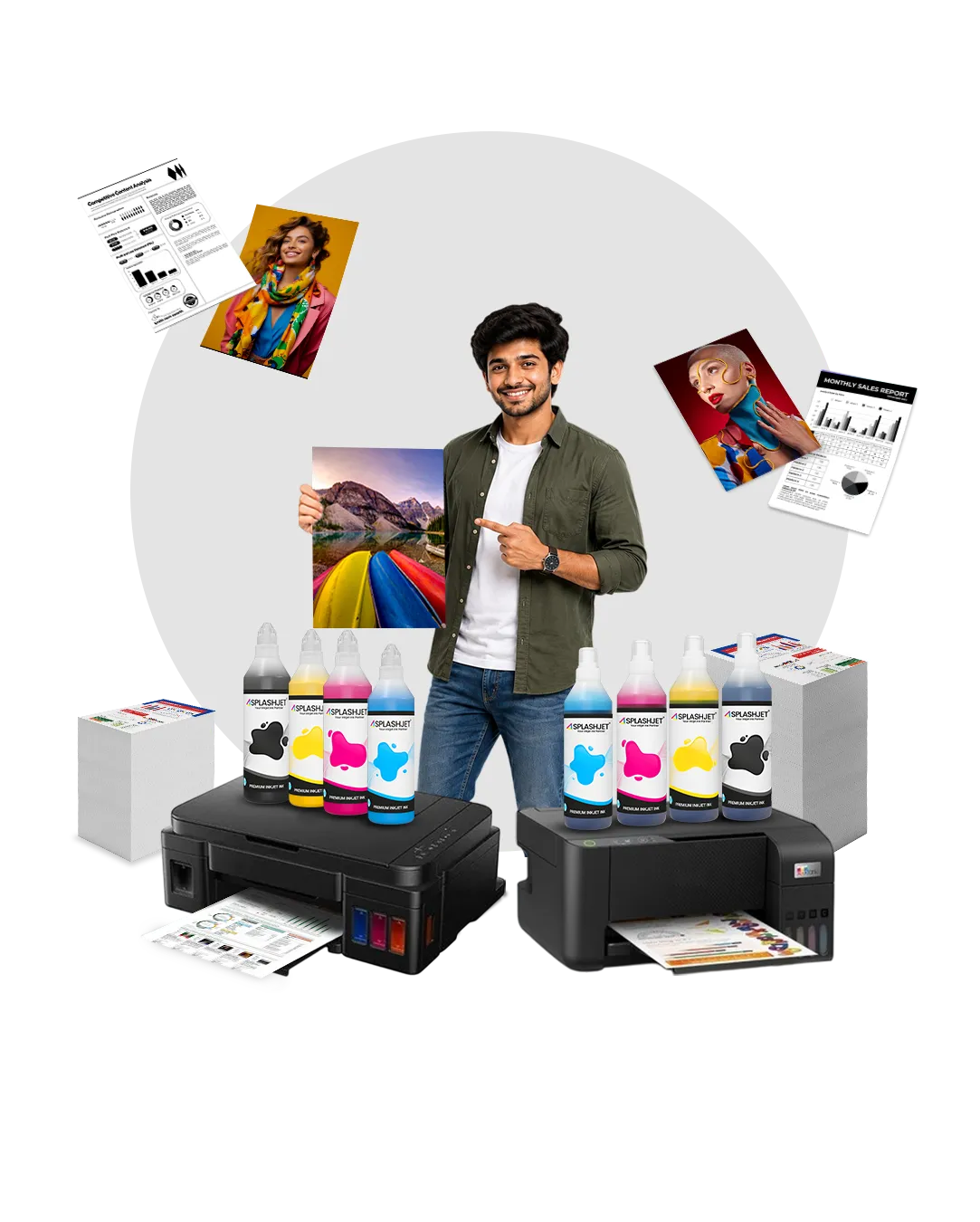 7x Desktop Bulk Ink Solution Sub Category