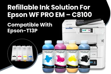 Refillable Ink Solution For Epson WF PRO EM-C8100 Printer Compatible With Epson-T13P