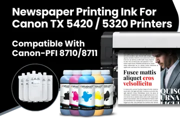 Newspaper Printing Ink For Canon TX 5420 5320 Printers