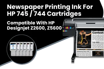 Newspaper Printing Ink For HP 745 744 Cartridges