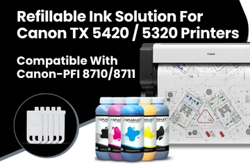 Refillable Ink Solution For Canon TX-5420-5320-5220 Printers